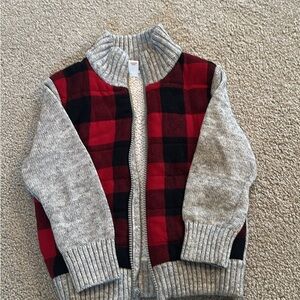 Cozy Red and Gray Plaid Jacket
